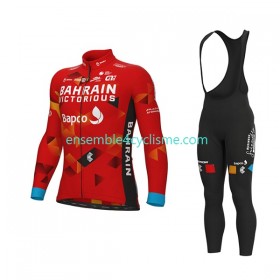 Tenue Maillot M/L + Collant à Bretelles 2022 Team Bahrain Victorious N001